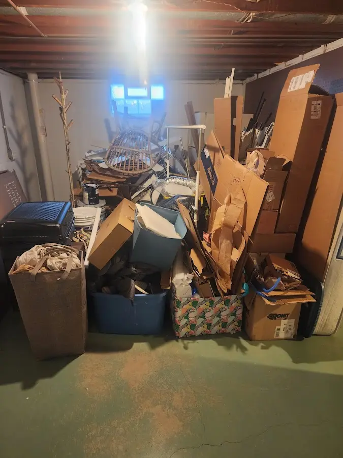 Roll-off dumpster container at job site for 8 Yard Dumpster Rental in Porterville